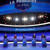 Les candidats à la primaire à&nbsp;droite, réunis pour le débat du 13 octobre 2016. (PHILIPPE WOJAZER / POOL)