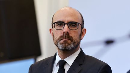 Le nouveau chef de la Direction générale de la sécurité extérieure (DGSE), Nicolas Lerner, à Paris, le 27 mars 2023. (LUDOVIC MARIN / AFP)