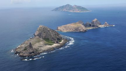 Les &icirc;les Senkaku ou Diaoyu, en mer de Chine, le 6 septembre 2013. (HIROAKI ONO / YOMIURI / AFP)