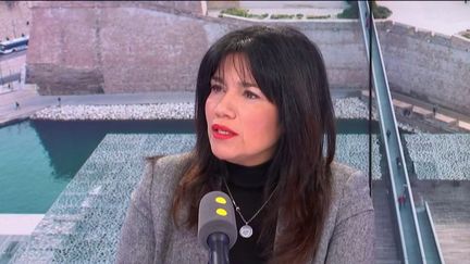 Samia Ghali, sénatrice des Bouches-du-Rhône, maire des 15e et 16e arrondissements de Marseille était l'invitée de franceinfo le 24 novembre 2019. (FRANCEINFO / RADIO FRANCE)