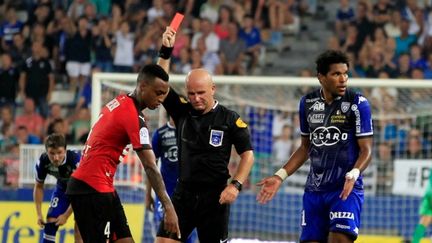 Brandao a été expulsé à la 78e minute lors de Bastia-Rennes.