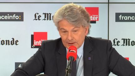 Thierry Breton, sur France Inter, le 8 mars 2020. (FRANCEINFO)