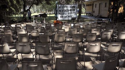 A Avignon, le 25 juin.
 (BORIS HORVAT / AFP)