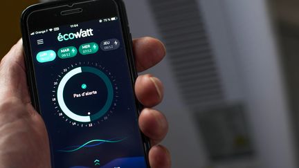 L'application Ecowatt. (BRUNO LEVESQUE / MAXPPP)