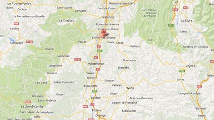 C'est dans une maison de Livron-sur-Dr&ocirc;me que deux enfants ont &eacute;t&eacute; retrouv&eacute;s pendus le 16 novembre 2013.&nbsp; ( GOOGLE MAPS / FRANCETV INFO )