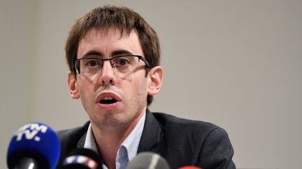 Quentin Guillemain, président de l'Association des familles victimes du lait contaminé aux salmonelles.&nbsp; (ERIC FEFERBERG / AFP)