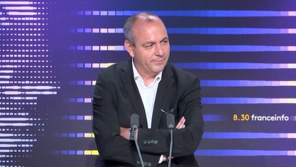 Laurent Berger, secrétaire général de la CFDT, était jeudi 8 juin l’invité du 8h30 franceinfo. (FRANCEINFO / RADIOFRANCE)