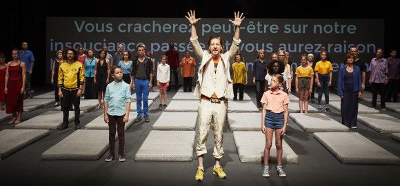 Robert Bouvier dans "Nous, l'Europe, banquet des peuples" de Laurent Gaudé (Christophe Raynaud de Lage)