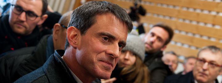 L'ancien Premier ministre Manuel Valls, le 17 janvier 2017 à Lamballe (Côtes-d'Armor). (MATHIEU PATTIER/SIPA)