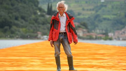 Christo sur "The Floating Piers"
 (Filippo Monteforte/AFP)