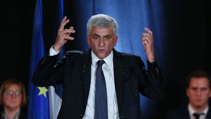 Le candidat Les Républicains-UDI, Hervé Morin, le 30 novembre 2015 à Rouen (Seine-Maritime). (CHARLY TRIBALLEAU / AFP)