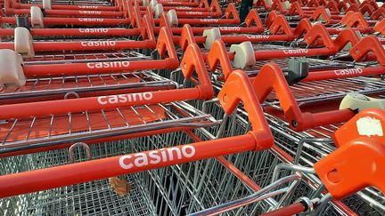 Le groupe Casino a présenté sa feuille de route des quatre prochaines années, le plan "Renouveau 2028". (MATHILDE MONTAGNON / RADIO FRANCE)