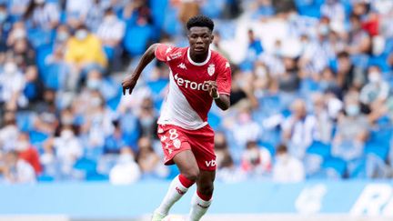 Aurélien Tchouaméni, lors d'un march de préparation contre la Real Sociedad, le 28 juillet. (ION ALCOBA BEITIA/SHUTTERSTOCK/SIPA)