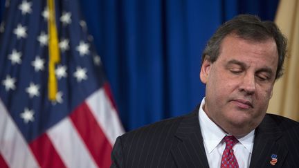 Chris Christie, gouverneur du New Jersey (Etats-Unis), en conf&eacute;rence de presse le 9 janvier 2014. (CARLO ALLEGRI / REUTERS)