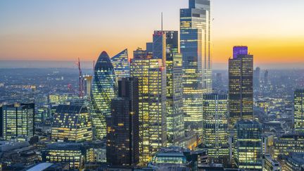 La City de Londres, le quartier d'affaires de la capitale britannique. (FRANK FELL / ROBERT HARDING RF via AFP)