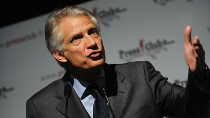 L'ancien Premier ministre Dominique de Villepin lors d'une conf&eacute;rence de presse, mardi 13 d&eacute;cembre 2011 &agrave; Paris. (WITT / SIPA)