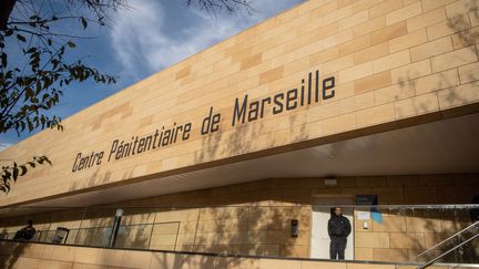 Vue générale du centre pénitencier "Les Baumettes",&nbsp;octobre 2018, à Marseille.&nbsp; (CHRISTOPHE SIMON / AFP)