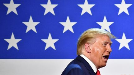 Le président américain Donald Trump lors d'une table ronde à Dallas, au Texas, le 11 juin 2020.&nbsp; (NICHOLAS KAMM / AFP)