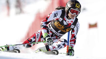 Anna Fenninger a profité des sorties de Vonn et Maze pour s'imposer à Maribor (ANTONIO BAT / MAXPPP)