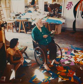 Henri Matisse dans son atelier
 (Lydia Delectorskaya)