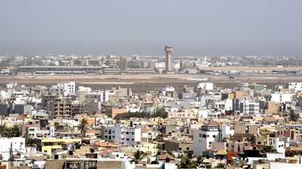 Vue sur l'aéroport Léopold Sedar Senghor à Dakar, le 11 février 2020. (SEYLLOU / AFP)