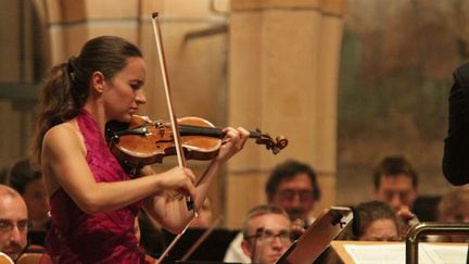 La violoniste Geneviève Laurenceau (ici au Festival de Colmar le 3 juillet 2010)
 (Hervé Kielwasser / PhotoPQR / L&#039;Alsace)