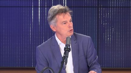 Fabien Roussel,&nbsp;secrétaire national du PCF était l'invité du "8h30 franceinfo", jeudi 13 mai 2021. (FRANCEINFO / RADIOFRANCE)