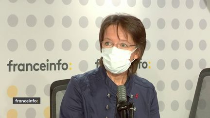 Florence Thune, directrice générale de Sidaction, le 1er décembre 2021 sur franceinfo. (FRANCEINFO / RADIO FRANCE)