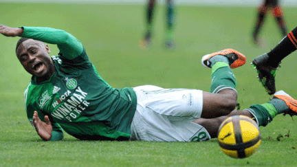 Boubacar Sanogo sous le maillot de l'AS Saint-Etienne