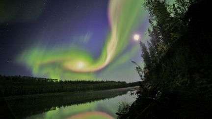 Aurore bor&eacute;ale au-dessus de Whitehorse (Canada), le 3 septembre 2012. (NASA / REUTERS)